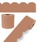 Carson Dellosa 65Ft of Cinnamon Spice Bulletin Board Borders, 1 Roll of Brown Scalloped Trim for Rolling Whiteboard, Cork and Posterboard, Party, Thanksgiving, Classroom Decorations, and Fall Decor
